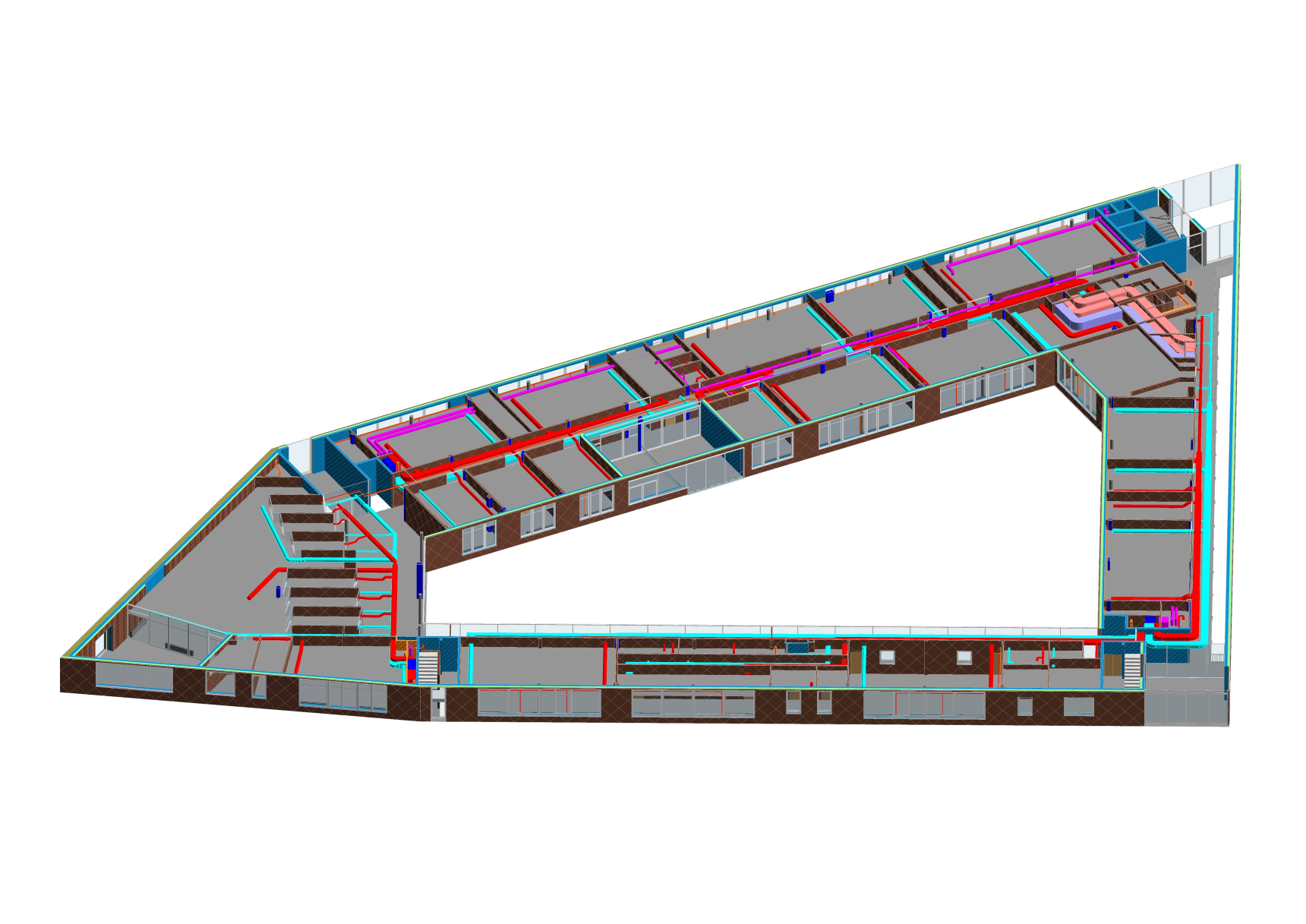 Coordinated MEPF Model for Commercial Office Building in Bristol, UK