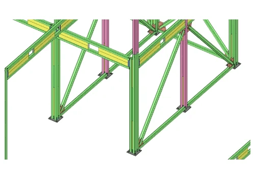 Steel structure modelling