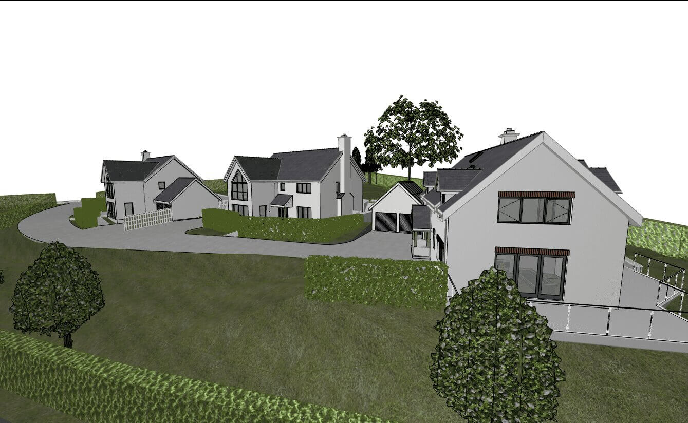 Architectural BIM & Visualization Services for a cluster of residential units